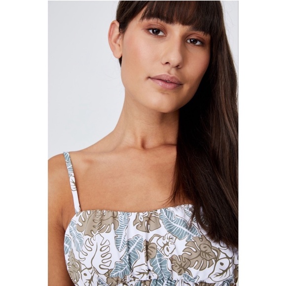 Cotton On Olive Green Tropical Leaf Bikini - Picture 2 of 8